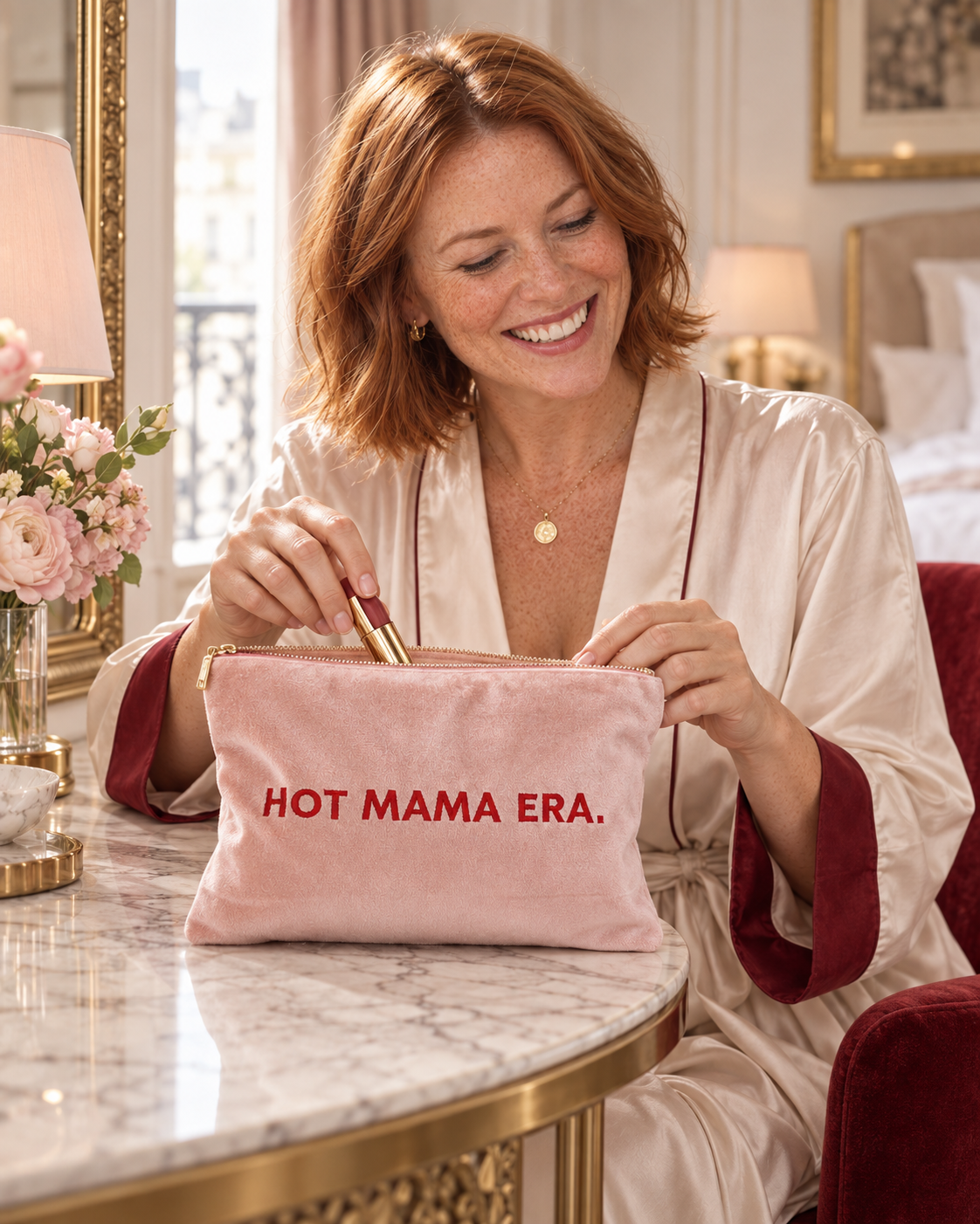 Hot Mama Era Velvet Pouch for Mums